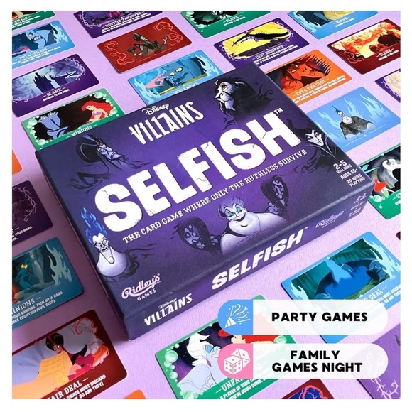 Disney Villains Selfish Card Game in Purple - Picture 8 of 13